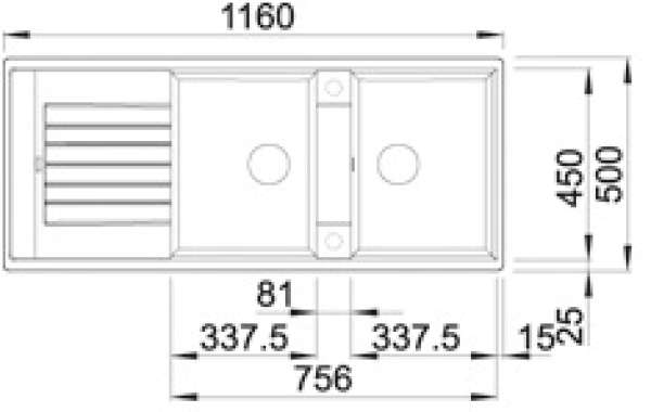 BLANCO 515590 ZIA 8 S SILGRANITPuraDur mit Ablauffernbedienung mit Zubehör reversibel Sand